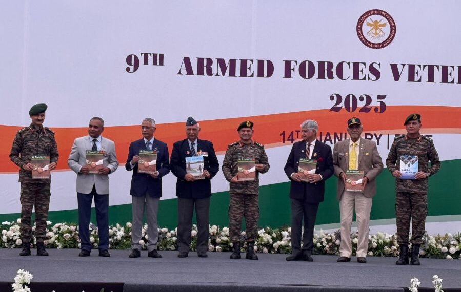 General Upendra Dwivedi, COAs, Unveils 10th Edition of Sammaan Magazine at 9th Armed Forces Veterans Day Celebrations