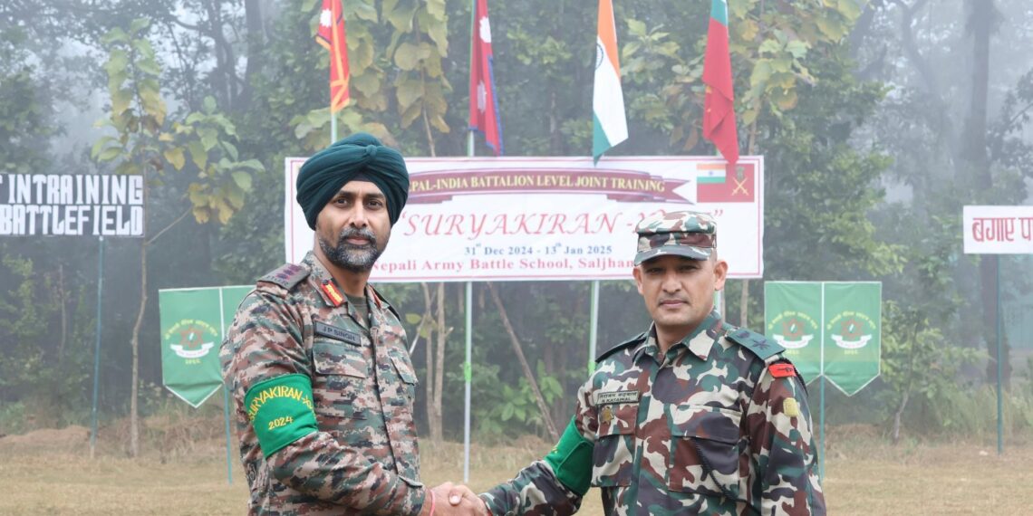 Indo-Nepal Joint Military Exercise begins at Saljhandi, Nepal