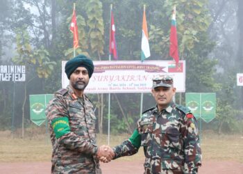 Indo-Nepal Joint Military Exercise begins at Saljhandi, Nepal