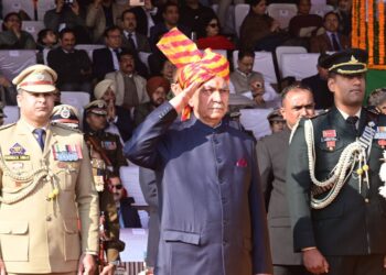 LG Manoj Sinha unfurls National Flag at Republic Day function
