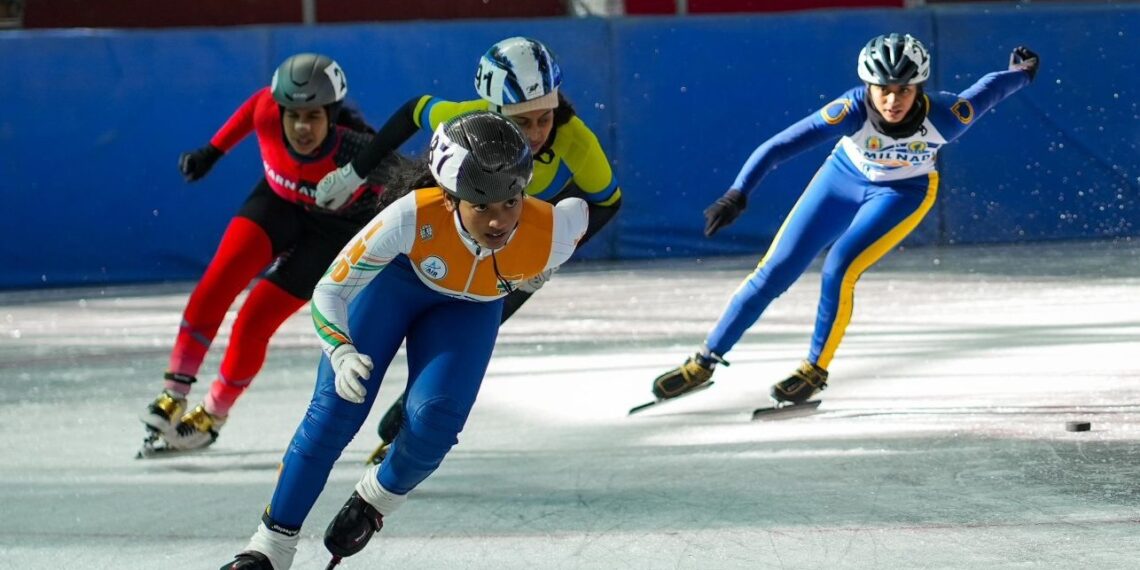Telangana’s Nayana Sri Talluri skates to first gold of Khelo India Winter Games 2025