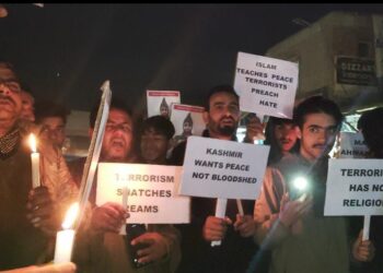 Candlelight Marches Held Across Kashmir to Condemn Kulgam Terror Attack