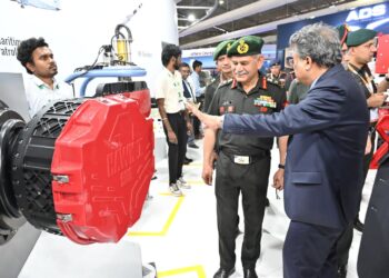 General Upendra Dwivedi, COAS, Visits Defence Industry Stalls at Aero India 2025