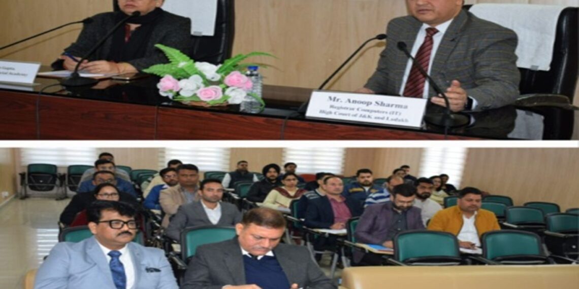 Judicial Academy organises training prog on “Hardware & Software maintenance”