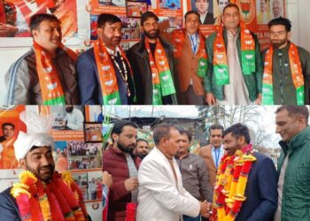 Mudasir Farooq Jan Receives Warm Welcome as New BJP District President for Bandipora.