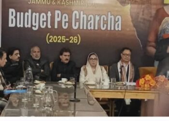 Rijiju, Andrabi Lead ‘Budget pe Charcha’ Session in Srinagar
