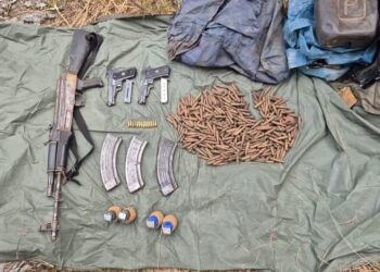 Security Forces recover arms, ammunition during search operation in Reasi
