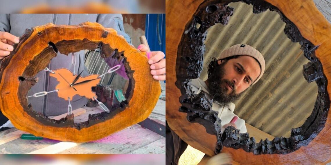 Engineering Student by Day, Artisan by Passion: Srinagar Youth Turns Wood Waste into Wonder