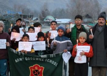 Nation Pays Homage to Pulwama Martyrs; Tangdhar Students Organize Solidarity March.