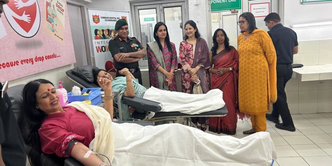 Blood Donation Camp At Command Hospital (Wc) Chanidmandir Cantt On Occasion Of Intl Women’s Day