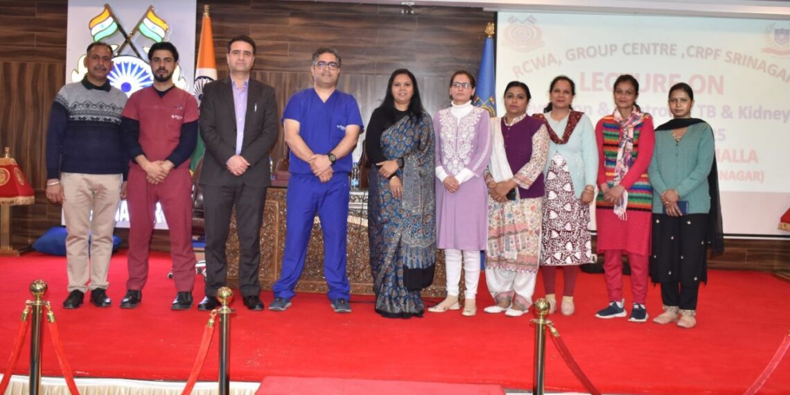 CRPF Organizes Awareness Lecture on Tuberculosis, Kidney Diseases, and CPR Training