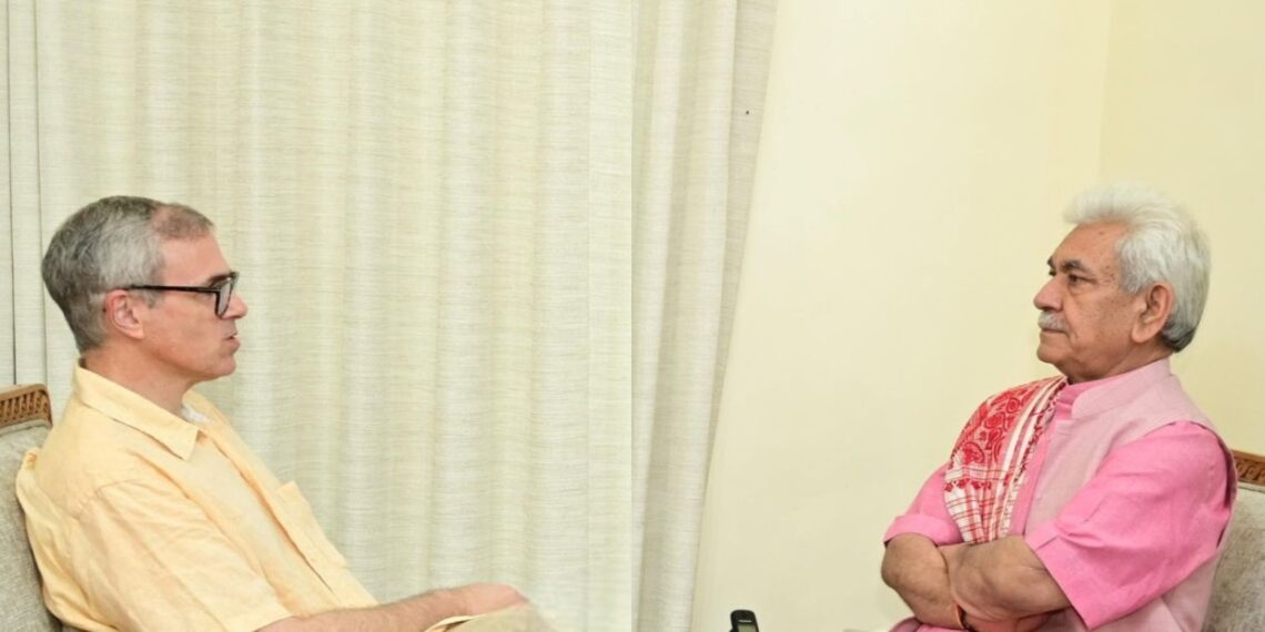CM Omar Abdullah called on LG Sinha