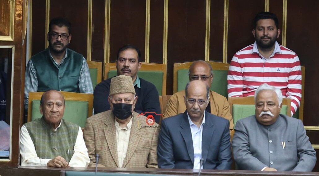 Farooq Abdullah appears in Assembly