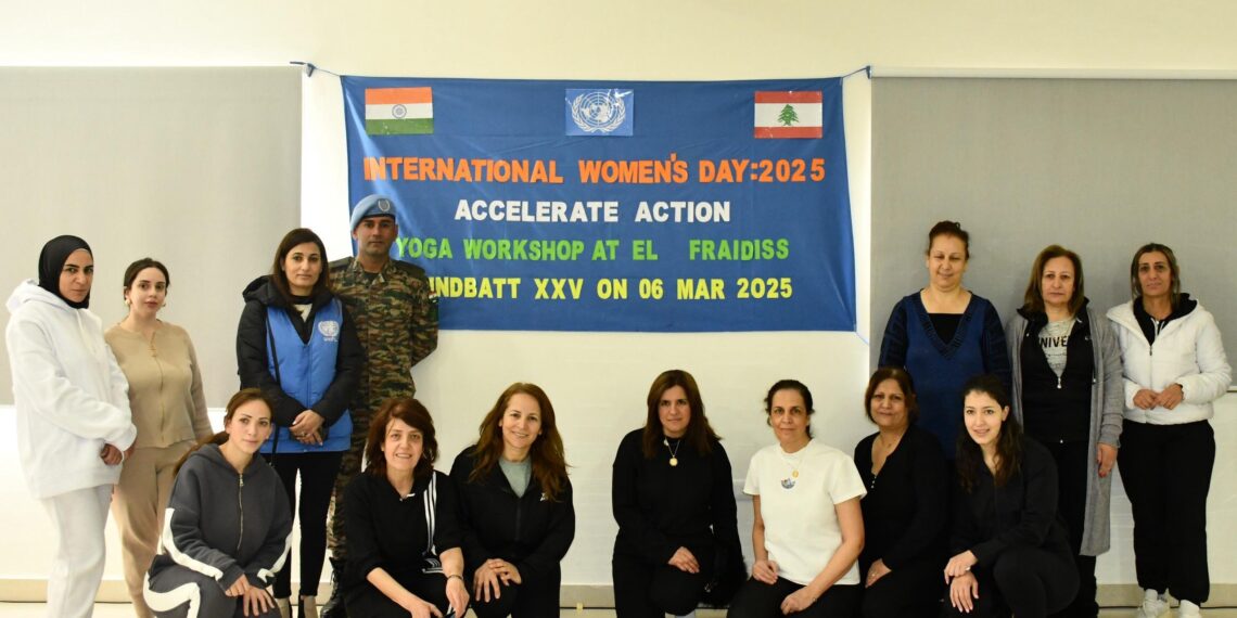 Indian Battalion in UNIFIL Marks International Women’s Day with Yoga Session in El Fardis