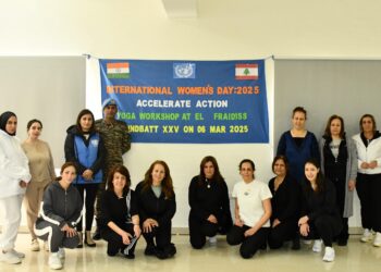 Indian Battalion in UNIFIL Marks International Women’s Day with Yoga Session in El Fardis
