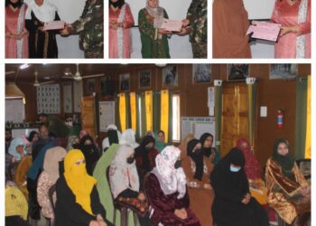 INDIAN ARMY DISTRIBUTED SKILL CERTIFICATES AMONG LOCAL WOMEN TO CELEBRATE INTERNATIONAL WOMEN’S DAY AT KUPWARA