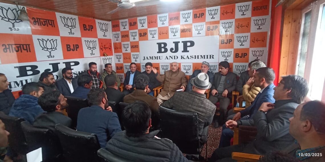 BJP Holds Key Meeting with Newly Nominated District & Constituency Presidents at Party Headquaters, Srinagar.