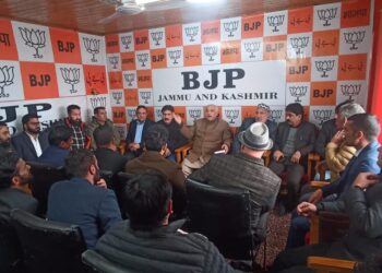 BJP Holds Key Meeting with Newly Nominated District & Constituency Presidents at Party Headquaters, Srinagar.