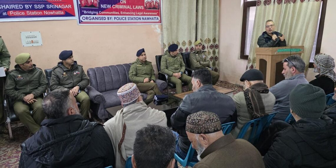 Srinagar Police’s Lok Darbar Witnesses Overwhelming Public Participation in Nowhatta, Srinagar.