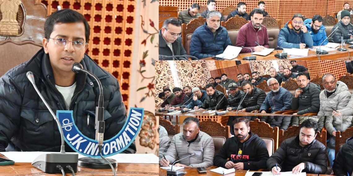 DC Shopian takes stock of revenue matters,