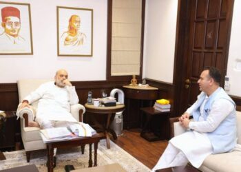 Sunil Sharma meets Amit Shah, discusses Security, Development, Budget issues..