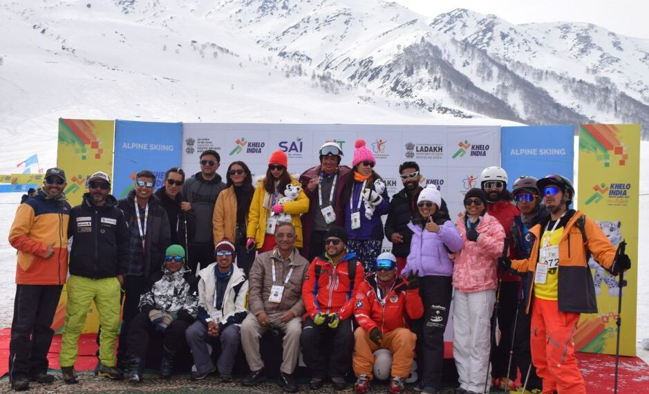 Thrills & triumphs mark inaugural day of Khelo India Winter Games 2025