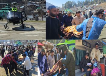 Distt Admin. Kupwara airlifts critical patients from Karnah