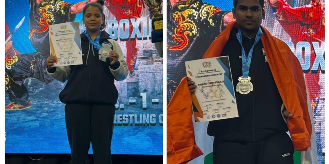 Two Wushu players from Madhya Pradesh won two silver medals for India in Acropolis International Wushu Competition, Greece