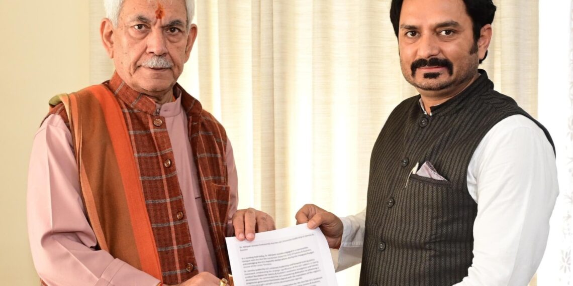 BJP Spokesperson called on LG Sinha