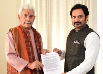 BJP Spokesperson called on LG Sinha