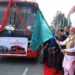 CM Omar Abdullah flags off free bus service for women across J&K