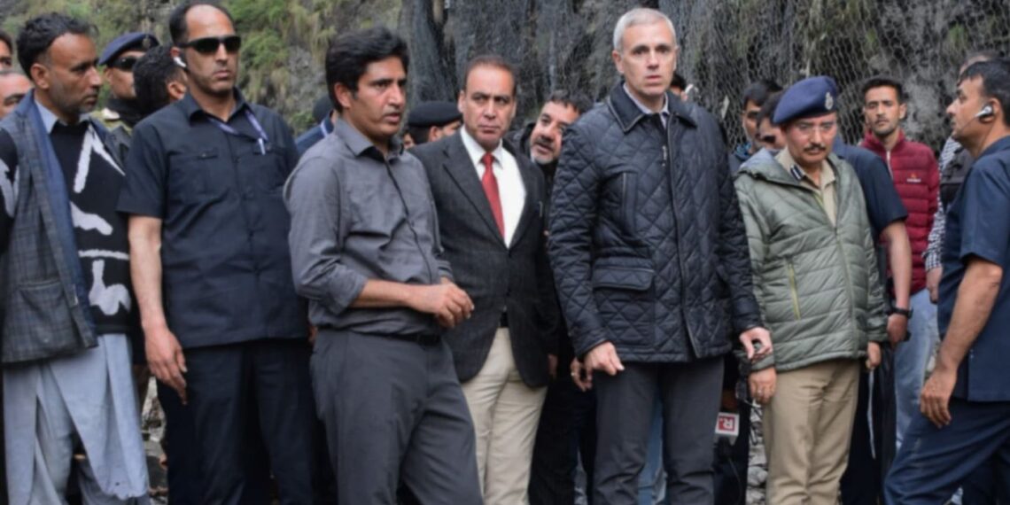 CM Omar visits worse-hit areas in Ramban, assures comprehensive relief measures