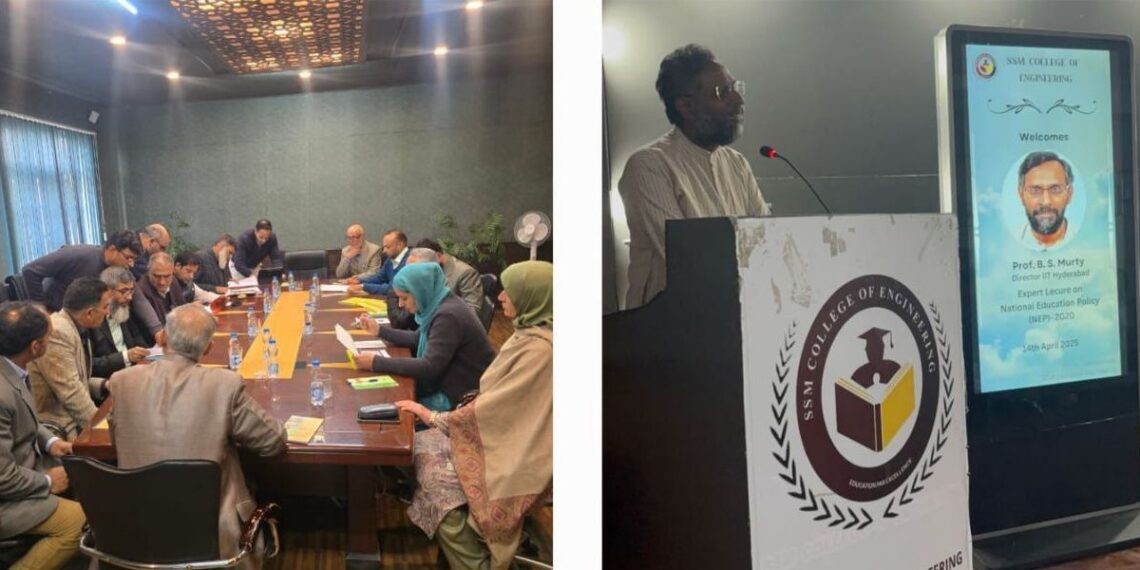Five Days workshop on NEP-2020 at SSM College of Engineering concludes with Expert lecture of Prof. (Dr.) B.S. Murty Director IIT Hyderabad