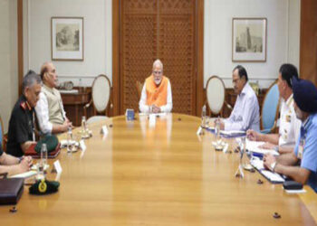 PM Modi holds high-level meeting with Rajnath, NSA, Chiefs of three services