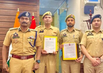 SSP Anantnag Felicitates Officers for Securing First Conviction Under New Criminal Laws