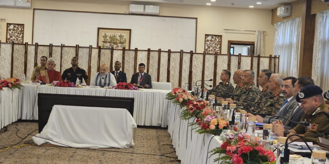 Intensify operations to uproot terror: Shah tells security agencies in Kashmir