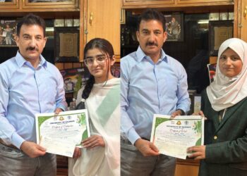 GVEI student bags 1st position at Earth Day celebrations at KU