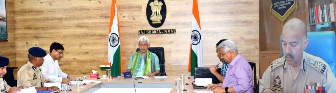 LG Sinha Chairs Security Meet, Reiterates Resolve to Uproot Terrorism