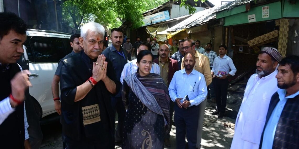 Working on a Comprehensive Plan to Seek Centre’s Help to Rehabilitate Residents Affected by Pak Shelling: LG Sinha