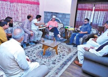 CM Omar Abdullah meets several delegations at his Raabita Office in Srinagar