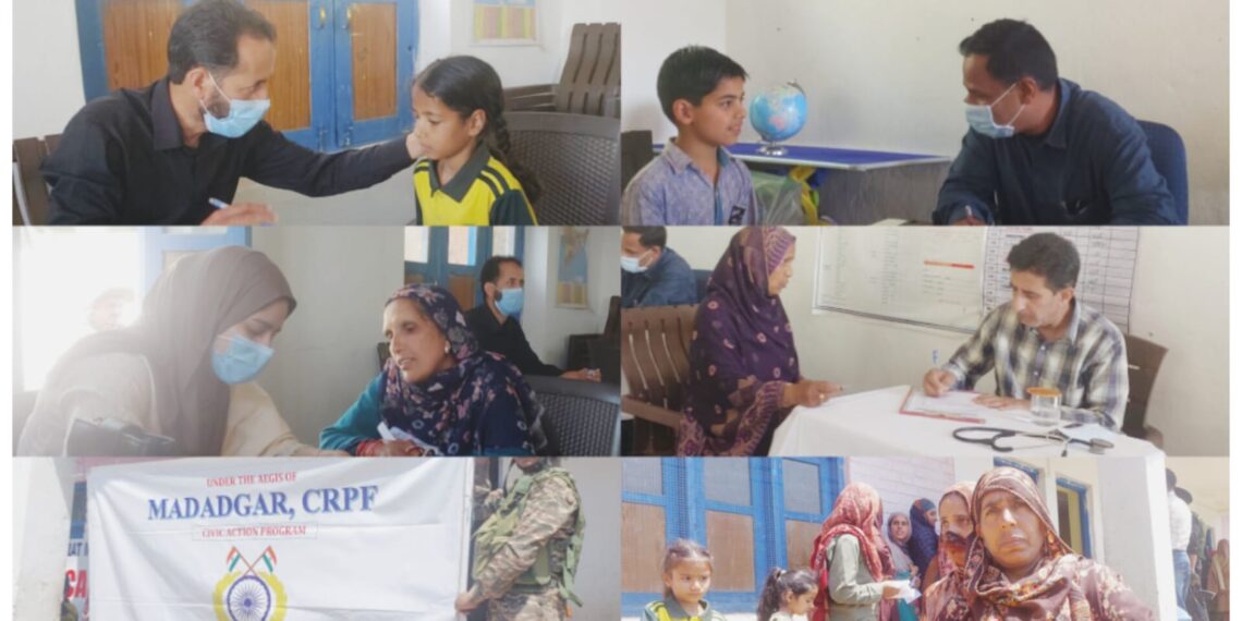 CRPF’s 179 BN Holds 6th Free Medical Camp in Sopore’s Remote Zaingair Belt