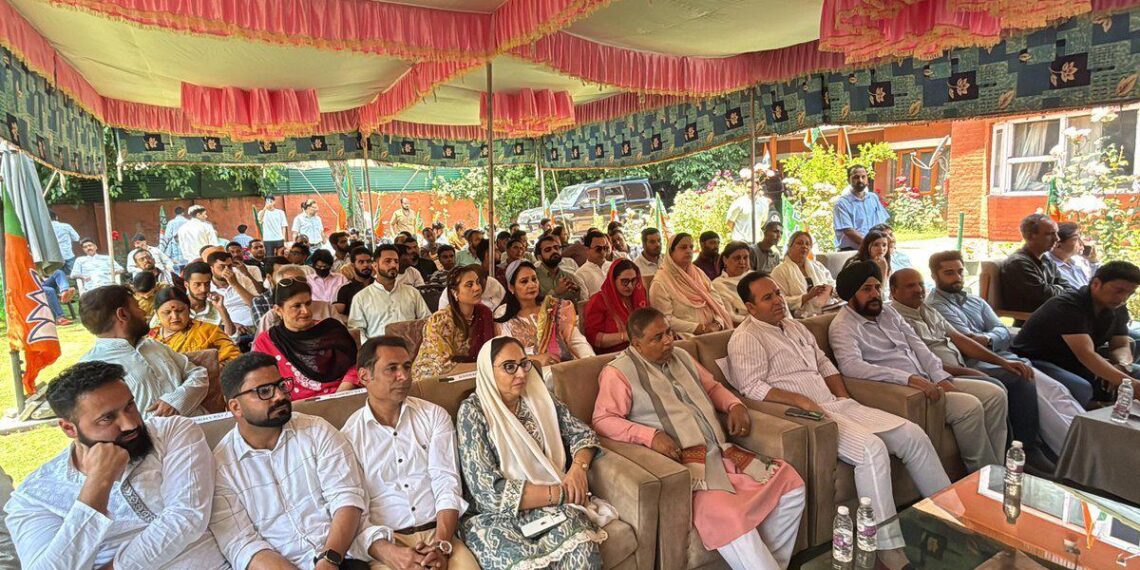 BJP Leaders, Cadres Tune In to PM Modi’s ‘Mann Ki Baat’ Across 2,000 Booths in Jammu & Kashmir