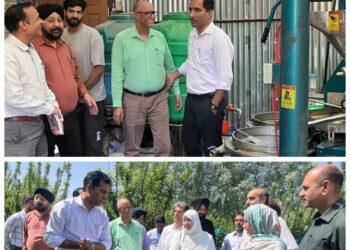 Mission Director (HADP) conducted a daylong tour of District Baramulla