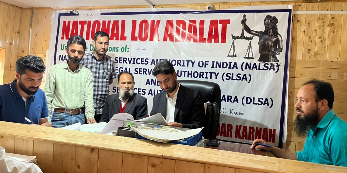 64 Cases Settled in Lok Adalat at Tangdhar Court, Over Rs 8.6 Lakh Awarded