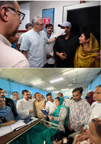 CM Omar Visits GMC Jammu, Assures Support to Injured Amid Ongoing Tensions