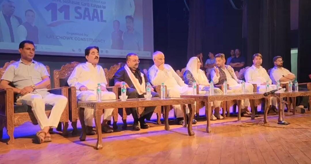 BJP Lalchowk Constituency Holds Grand Convention at Tagore Hall to Celebrate 11 Years of Modi-Led Government
