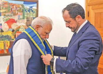 PM Modi and President of Cyprus interact with business leaders from Cyprus and India