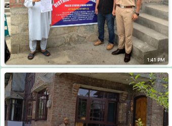 Srinagar Police Attache Drug Peddler’s Property Worth ₹50 Lakh in Bemina