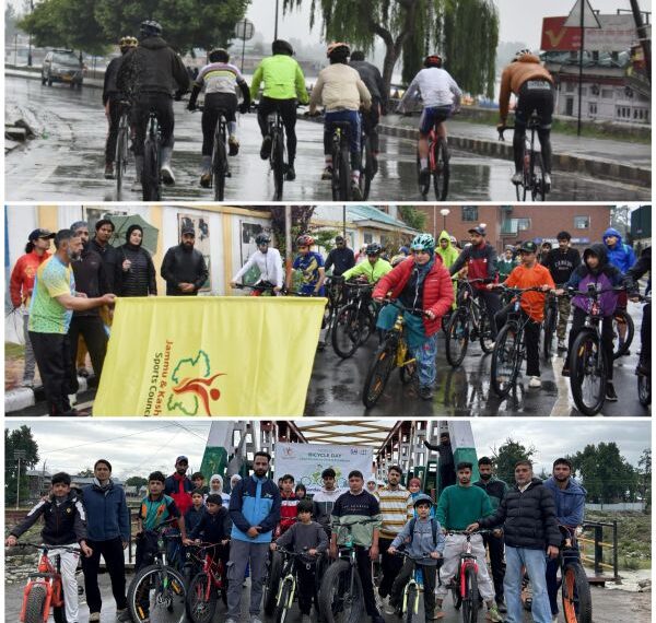J&K Sports Council Celebrates World Bicycle Day: Fit India Movement Champions Path to Peace and Progress