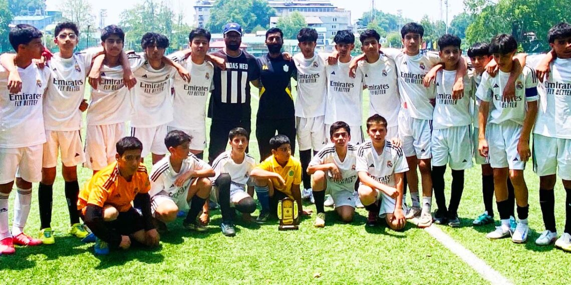 Unbeaten and Unstoppable: DPS Srinagar Lifts Inter-School Football Trophy
